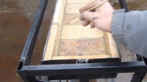 Мангал с механизмом подъема жаровни.