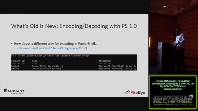 121 Invoke Obfuscation PowerShell obFUsk8tion Techniques How To Try To DeTect Them Daniel Bohannon смотреть онлайн