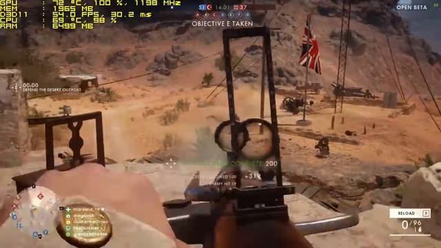 Battlefield 1 - OPEN BETA [R7 360 + i5 2500] смотреть онлайн