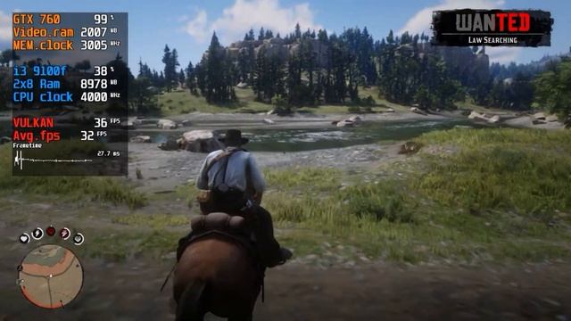 Red Dead Redemption 2 / GTX 760 / i3 9100f / 720p / Custom смотреть онлайн