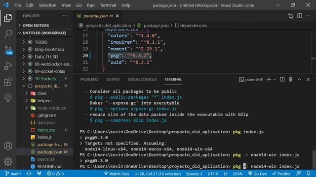 Empaquetar APP de nodejs en un .exe смотреть онлайн