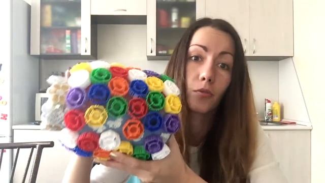 Ваза своими руками, или куда девать крышки от Фруто Няни? смотреть онлайн