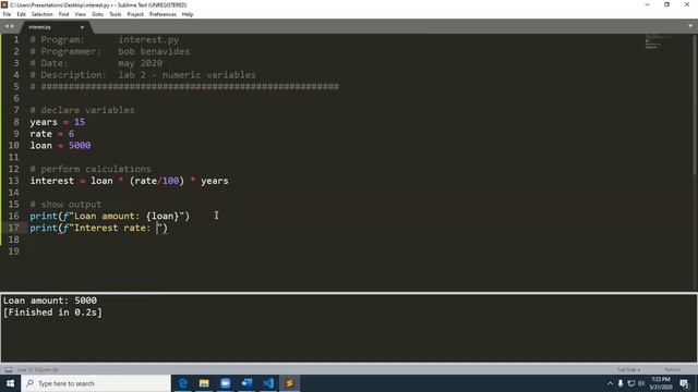 Lab 2 - interest.py смотреть онлайн