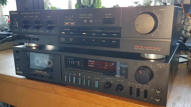 Technics SU-V45A RS-M45 Vintage Integrated Amplifier Cassette Deck 80s vibes original song hifi смотреть онлайн