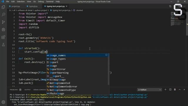 Build your own typing speed application in python tkinter смотреть онлайн
