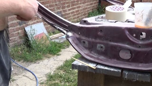 История одной двери от huyndaı sonata, или как заделать дыру в металле :) смотреть онлайн