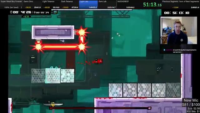 Super Meat Boy Forever 100% in 1:43:13 (Set Seed - Former World Record) смотреть онлайн