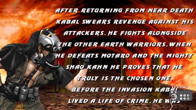 Ultimate Mortal Kombat III - Arcade - Biography and Ending - Kabal смотреть онлайн