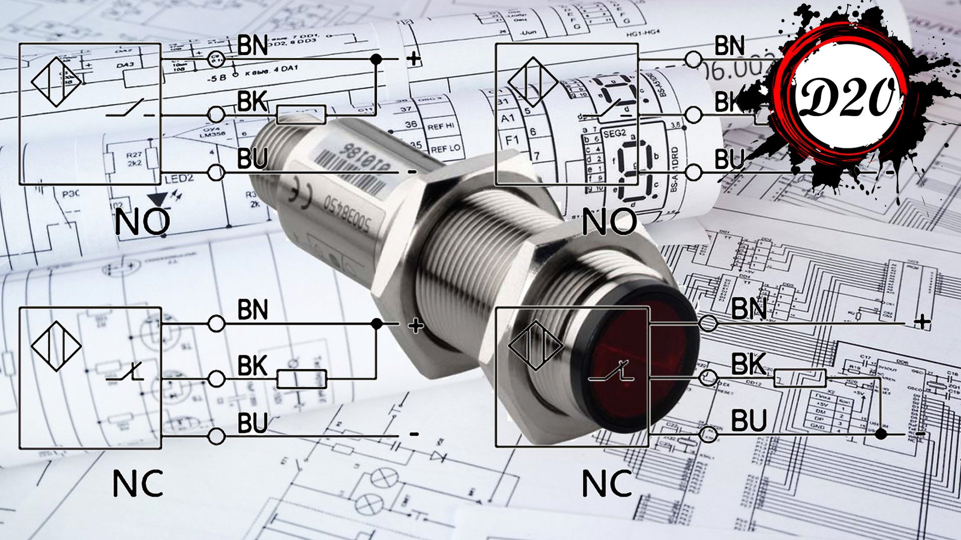 Оптические датчик обзор, настройка, подключение. Также разберем какой это датчик PNP или NPN. смотреть онлайн