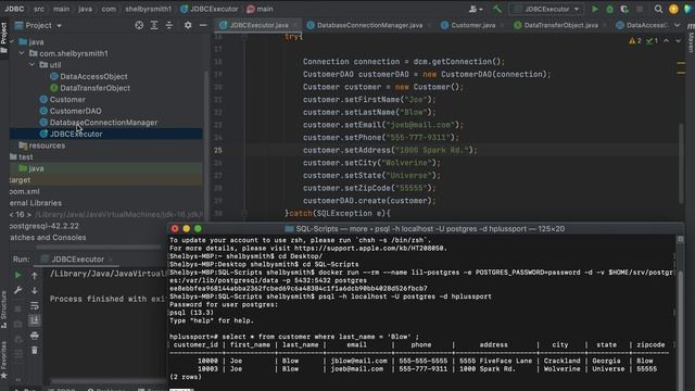 JDBC Demo Intellij IDE/Postgresql смотреть онлайн