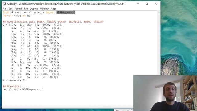 Neural Network in Python [ONE-LINER TUTORIAL] смотреть онлайн
