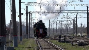 Ретро-поезда АПРЕЛЬ 2018 (паровозы П36-0218, ФД20-1679, Л-0073 и ЛВ-0233)