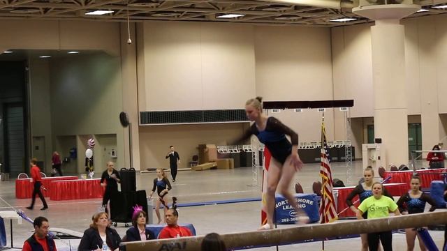 Annika Svendsen, Level 10, 2014 Peppermint Twist, beam routine смотреть онлайн