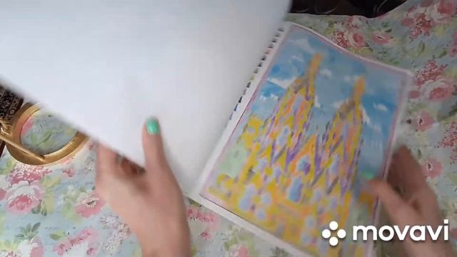 Законченная раскраска "Цветовой квест.Города" Джон Вудкок/ раскраски антистресс смотреть онлайн