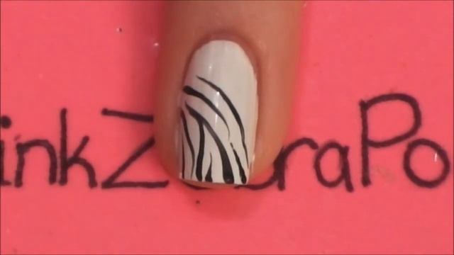 Classic Zebra Print Nail Art Tutorial смотреть онлайн