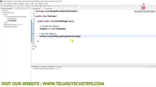 SPRING FIRST PROGRAM CODING IN ECLIPSE смотреть онлайн