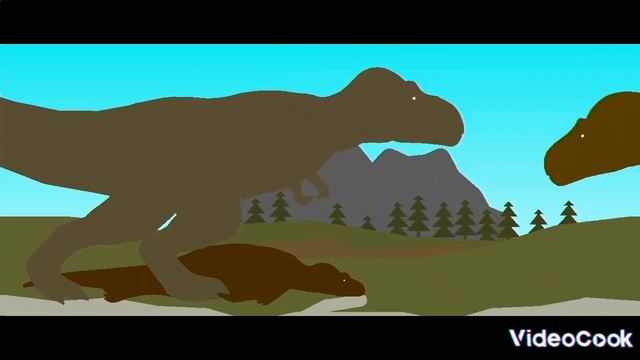 Rexy VS Alamotyrannus Stick Nodes Dinosaur смотреть онлайн