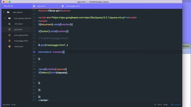 Uso di Ajax con jQuery #6 смотреть онлайн