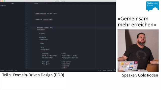 Domain Driven Design. Golo Roden zu Gast beim Webmontag Kassel - Teil 1 смотреть онлайн