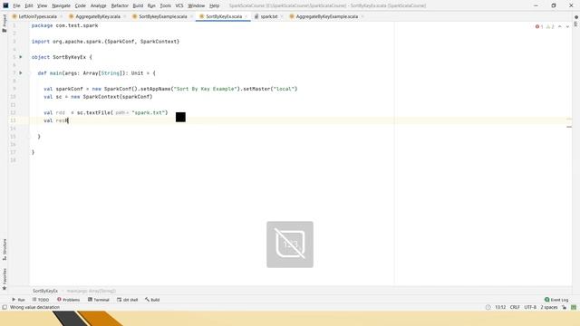 sortByKey | Spark with Scala| Shuffle Operation - Part - 6 смотреть онлайн
