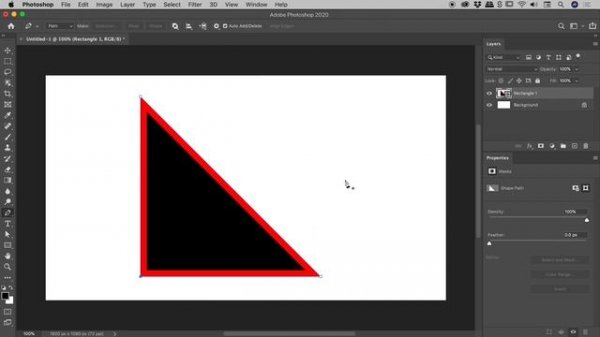 How to Draw a Right-Angled Triangle in Photoshop