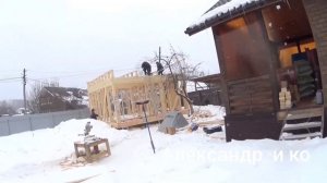 КАРКАСНАЯ БАНЯ С ПЛОСКОЙ КРЫШЕЙ