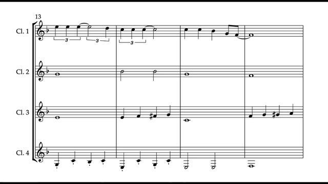 Easy Clarinet Quartet: "Holly Jolly Christmas" смотреть онлайн