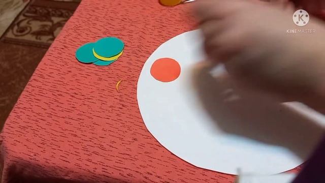 Аппликация ВЕСЕЛЫЕ КРУЖОЧКИ". Просто, доступно объяснить ребёнку. #творчество смотреть онлайн