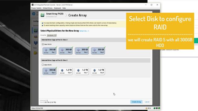 RAID Configuration in HP ProLiant DL380 server смотреть онлайн