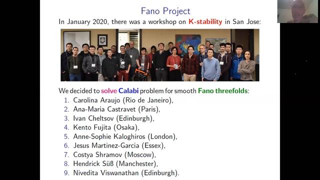 Ivan Cheltsov - K-stability of Fano 3-folds смотреть онлайн