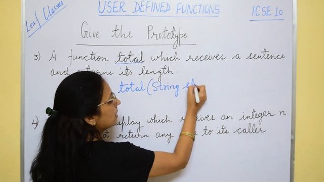 USER DEFINED FUNCTIONS | WRITING PROTOTYPE | ICSE 10 | Anjali Ma'am смотреть онлайн