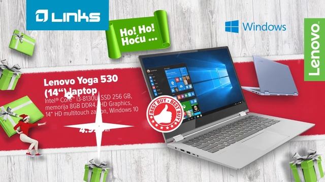 Ho! Ho! Hoću Lenovo Yoga 530 laptop! | Links Božić, 2018. смотреть онлайн