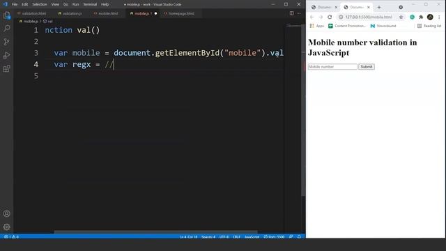 Mobile Number Validation In JavaScript | Phone Number Validation In JavaScript | SimpliCode смотреть онлайн