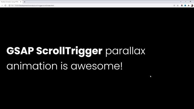 Parallax Effect CSS | GSAP ScrollTrigger | Scroll CSS Animation