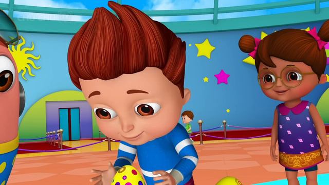 Kids Learn the Color Yellow in a Ball Pit with Surprise Eggs - ChuChu TV Toddler Videos for Babies смотреть онлайн