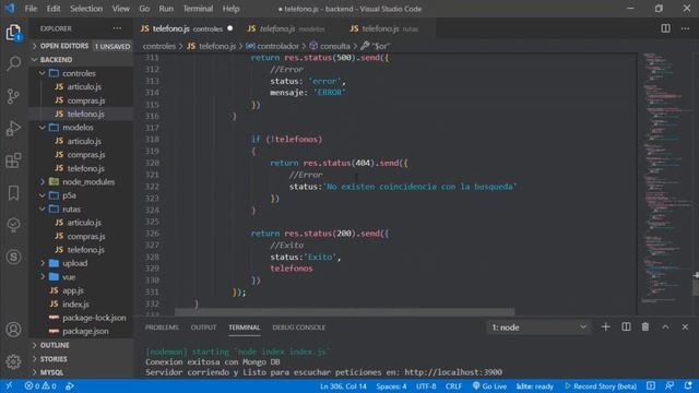 Actividad Extra 'Telefonos' Vue js MongoDB смотреть онлайн