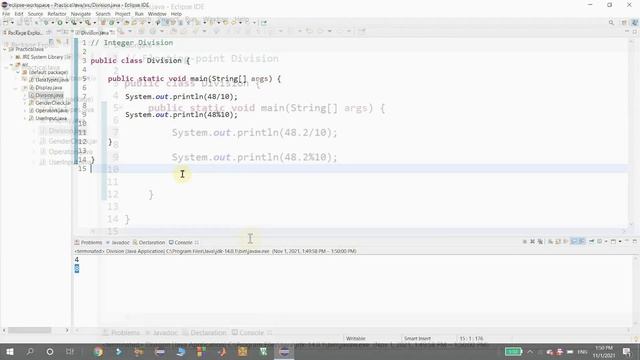 Integer Division and Floating-Point Division || Arithmetic Operators || Practical Java || తెలుగులో смотреть онлайн