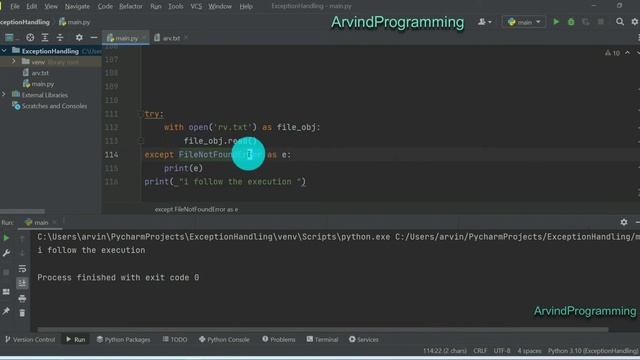 How to handle file using exception handling : python in Hindi смотреть онлайн