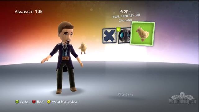 Xbox LIVE Final Fantasy XIII Avatar Chocobo Pet смотреть онлайн