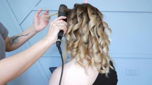 Голливудская волна на утюжок