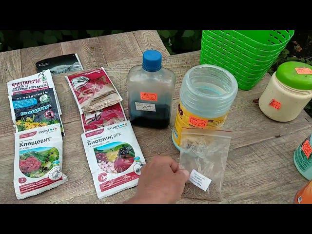 Розы. Препараты от вредителей.Теппеки, Ланнат, БИ-58 . Нормы расхода в закреплённом комментарии . смотреть онлайн