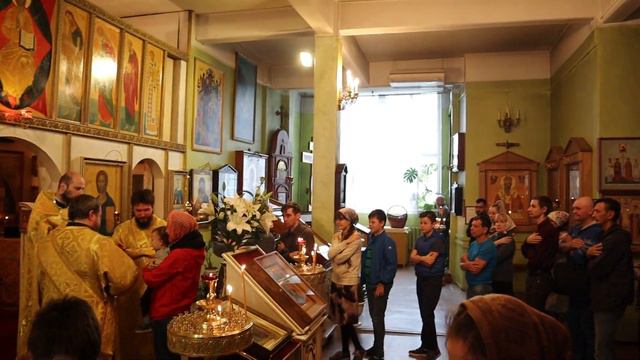 Причастие. Воскресная Литургия в день равноап. Марии Магдалины. 4 августа 2019 г. смотреть онлайн