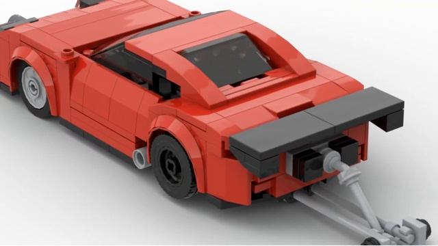 MK4 SUPRA DRAG CAR made out of LEGO with 2JZ ENGINE MODEL смотреть онлайн