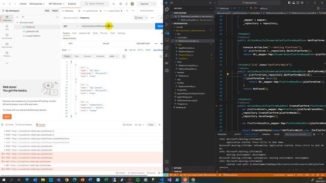 Debug in Visual Code C# .Net Web API / ASP Controller смотреть онлайн