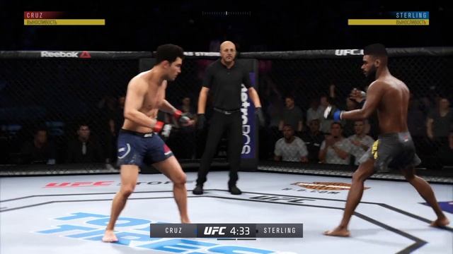 Dominick Cruz vs Aljamain Sterling CPU vs CPU UFC 3 смотреть онлайн