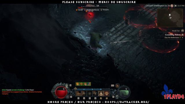 Diablo 4 - D4Tracker - Dungeon: Crumbling Hekma (Aspect of Splintering Energy) смотреть онлайн