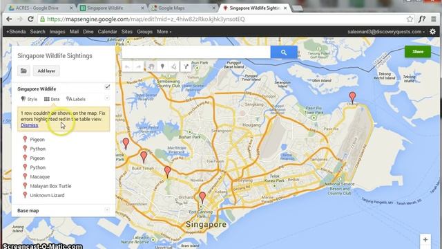 Importing Spreadsheets into Google Maps смотреть онлайн
