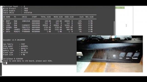 Flash GX6605s via USB-to-TTL Adapter on Linux Mint 20.4