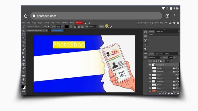 photoshop mobile me kaise chalaye | mobile me photoshop kaise chalaye | online photoshop смотреть онлайн