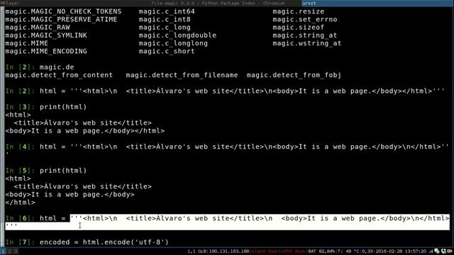 [Python] Detectando encoding e tipo de arquivo смотреть онлайн